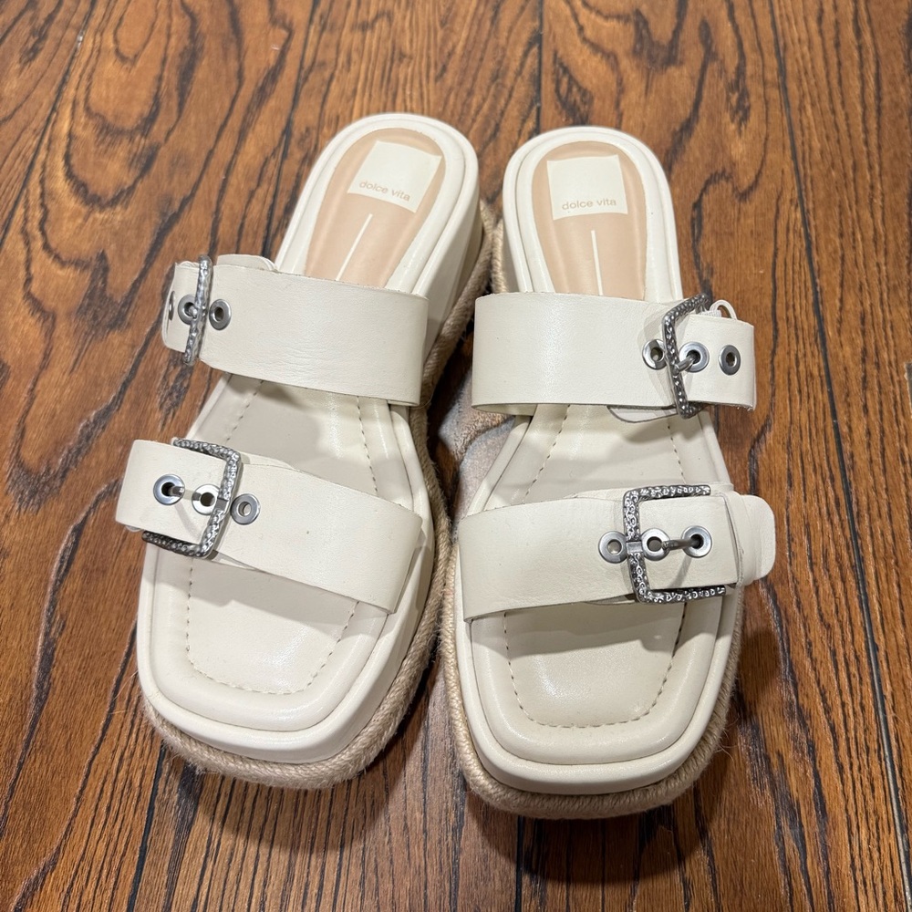NWOT Dolce Vita “canyon” platform sandals in natural - Picture 2 of 7